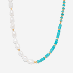 Sea & Land Half-Pearl Necklace
