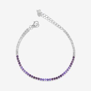 Purple Fade Tennis Bracelet