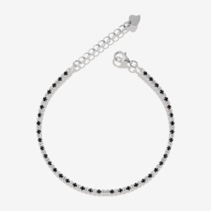 Black & White Zirconia Small Tennis Bracelet