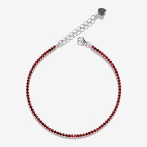 RED Zirconia Small Tennis Bracelet