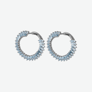 Frozen Icicle Hoop Earrings