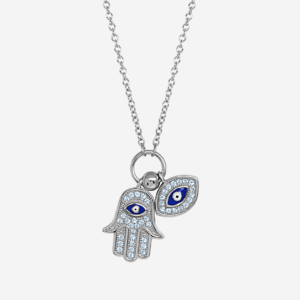 Hamsa Hand & Evil Eye Necklace