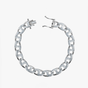 Twin Cuff Iced Cuban Bracelet