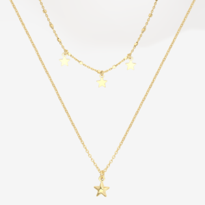 Stars Twin Roche Necklace