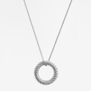 Golden Halo Charmed Silver Necklace