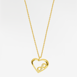 Heart Of Infinity 18k Gold Plated Necklace