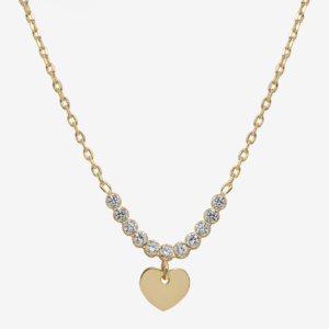 Heart Charm Sparkle Necklace