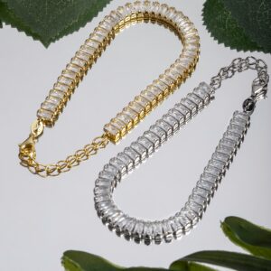 Baguette Cut Tennis Bracelet