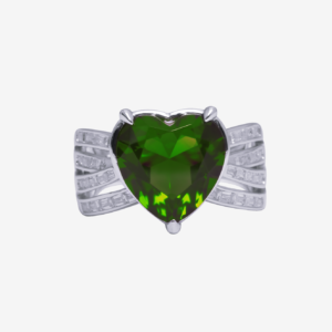 Big Gem Heart Dazzle Ring (Green Edition)
