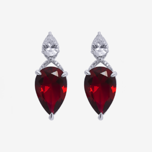 Blood Gem Flask Earrings
