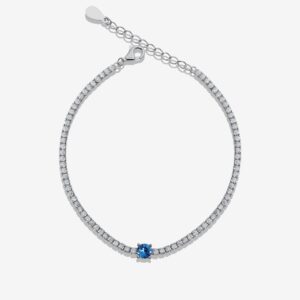 Blue Gemstone Tennis Bracelet