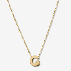 'G' Alphabet Letter Estel 14k Necklace
