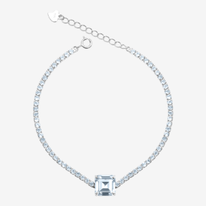 Clear Gem Box Tennis Bracelet
