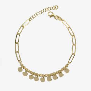 Heart Charm Shimmer & Shackles Bracelet